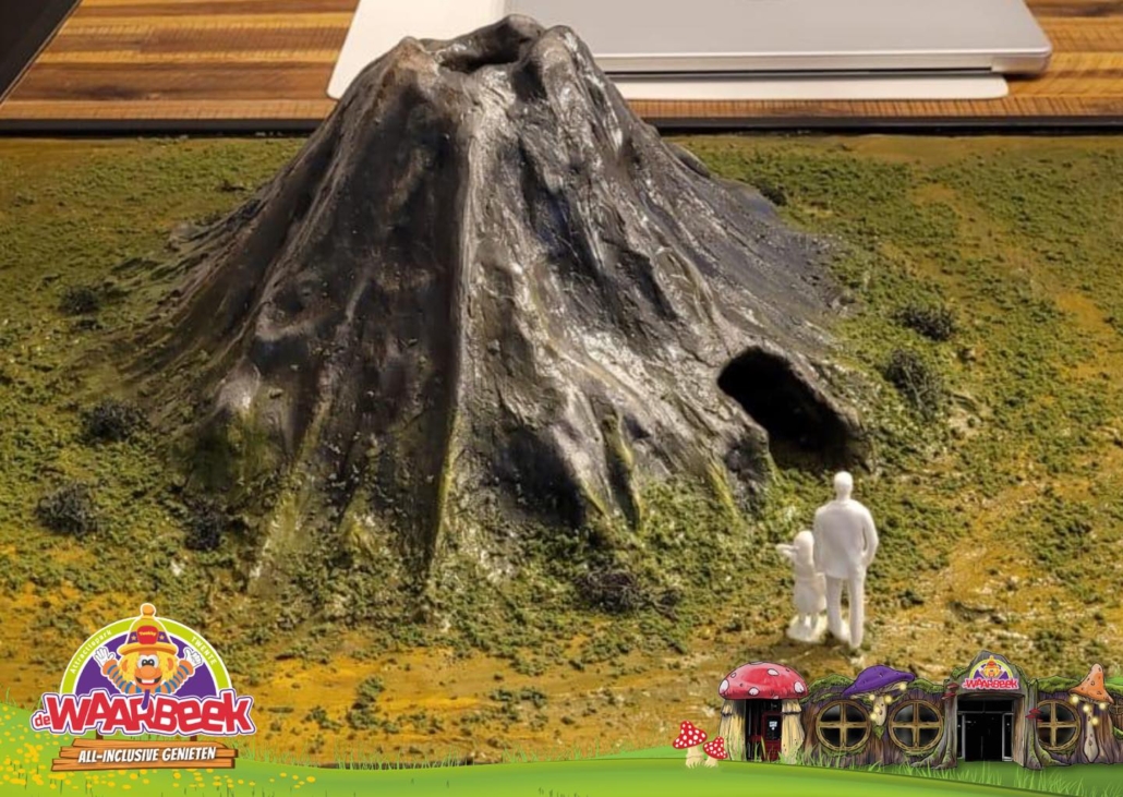 dinofabriek en vulkaan in hengelo
